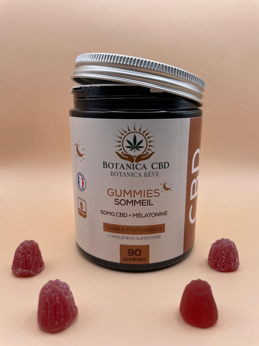 Gummies Sommeil, 90 /boite, CBD + Mélatonine BOTANICA CBD