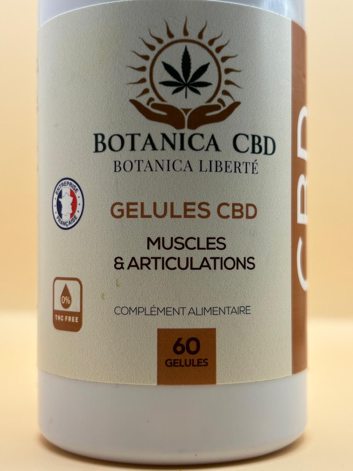 Gélules CBD 1500 mg+ curcumine, Mobilité BOTANICA CBD