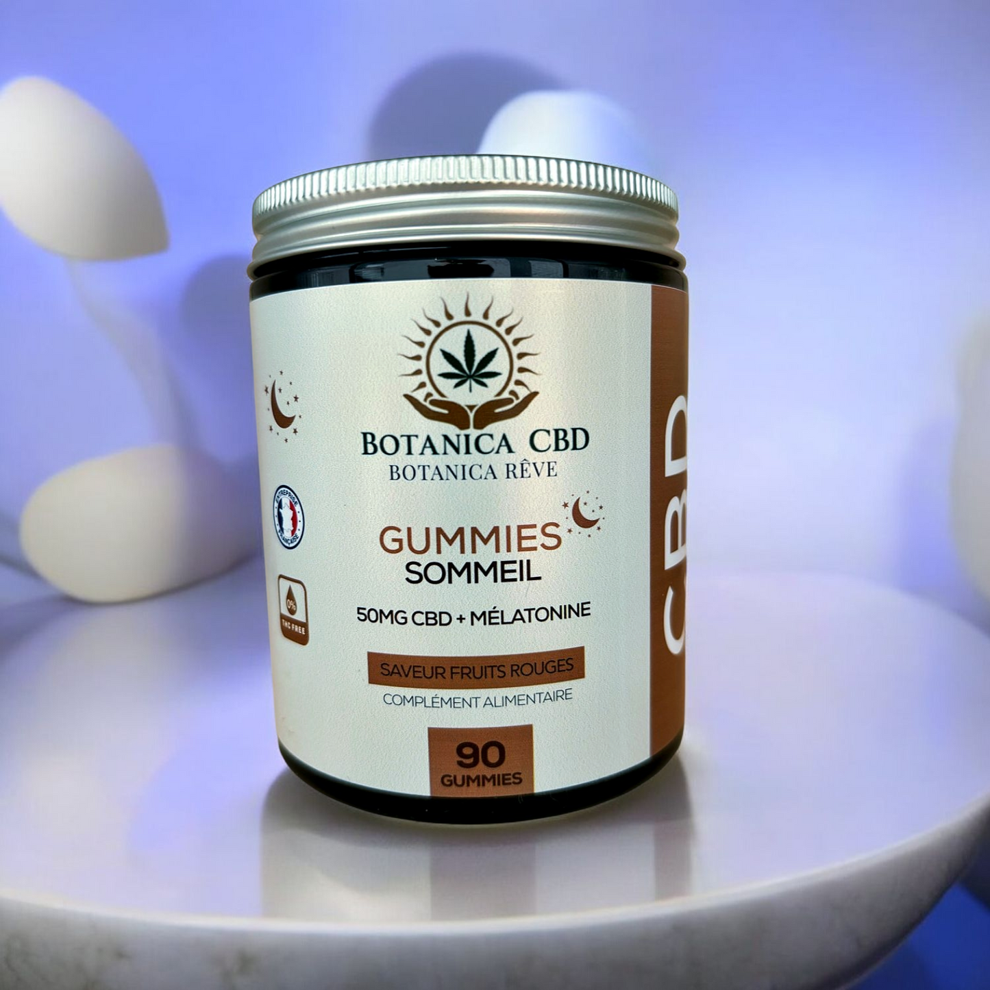 Gummies sommeil, CBD + mélatonine, 90 /boite, CBD