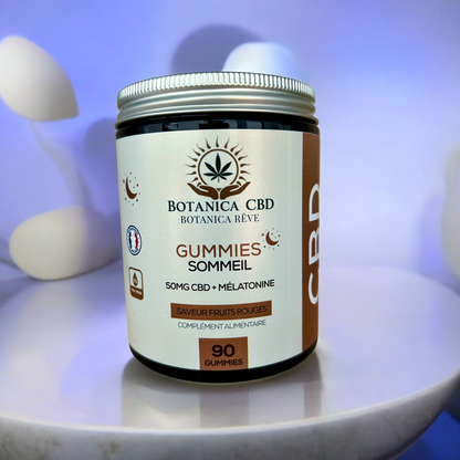 Gummies sommeil, CBD + mélatonine, 90 /boite, CBD