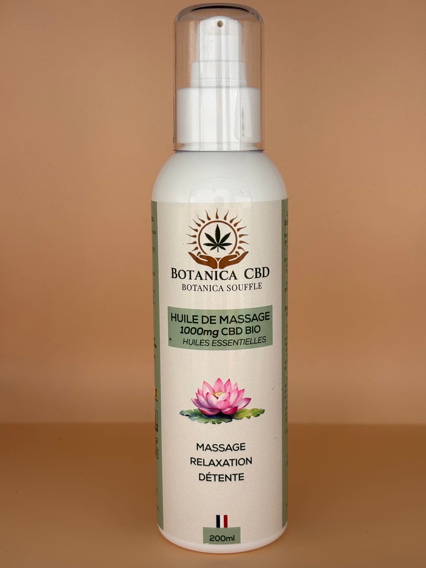 Huiles de massage 1000 mg CBD + huile essentielle, détente