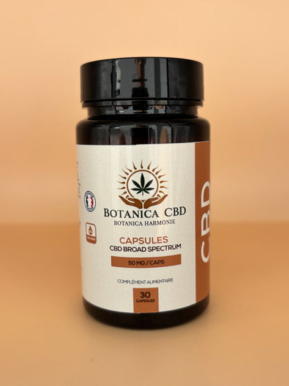 CBD Capsules, 50 mg de CBD, Détente muscle