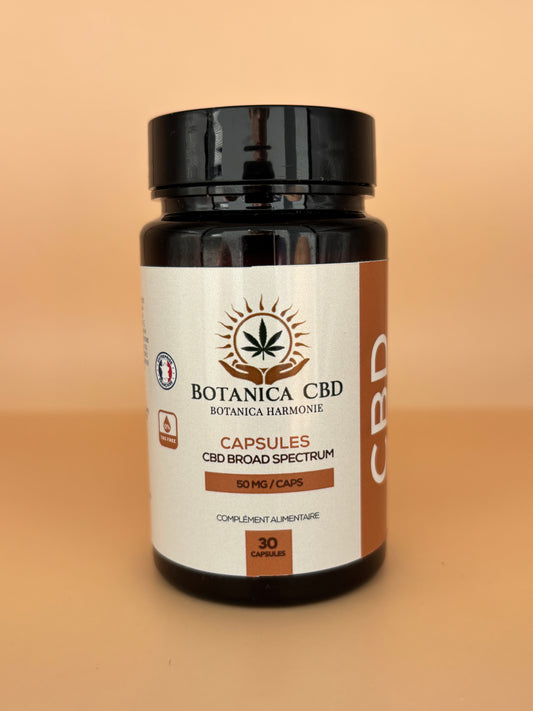 CBD Capsules, 50 mg de CBD, Détente muscle