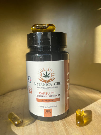 Capsules, 50 mg de CBD, Détente muscle