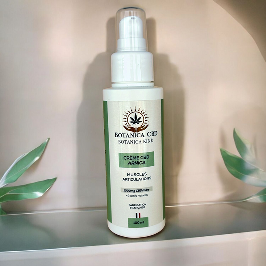 Crème CBD 1000mg + Arnica, récupération musculaire