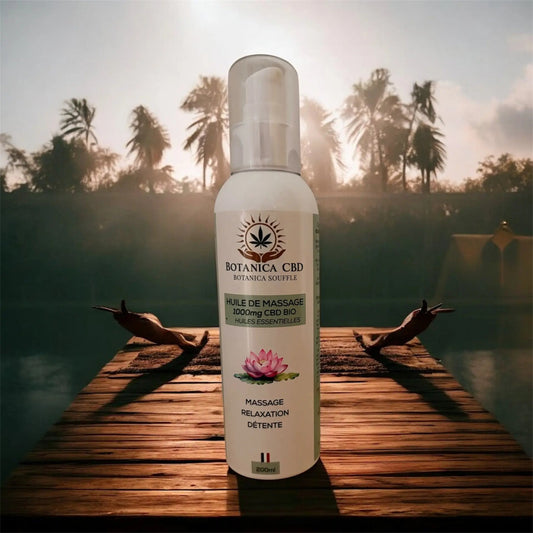 Huiles de massage 1000 mg CBD + huile essentielle, détente BOTANICA CBD